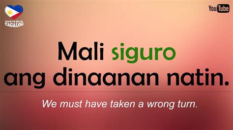 for sure in tagalog|SIGURO: Tagalog.
